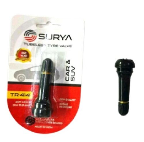 11.3 Mm Rim Hole Brass Surya Tr 414 Tubeless Tyre Valves Vehicle Type: Four Wheeler