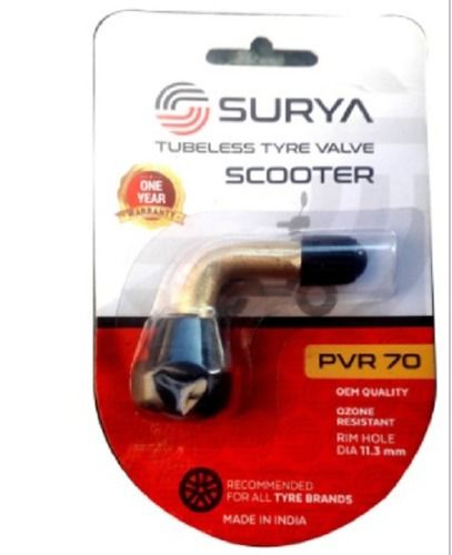 3 Inches Brass Surya Tubeless Tyre Valve Suitable For Scooter Vehicle Type: Two Wheeler