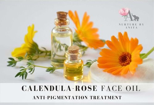 Anita'S Calendula Rose Face Oil Revitalizing With Packaging Size Available 100Ml, 250Ml, 500Ml Ingredients: Herbs