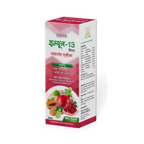 Ayurvedic Blood Platelet And Immunity Booster Syrup With Giloy, Tulsi And Papaya Extract Age Group: For Adults