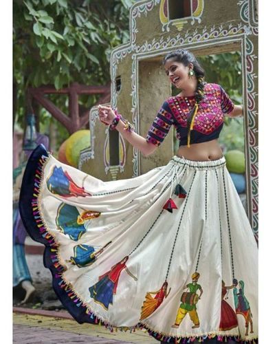 Traditional Designer Multicolor Painted Ladies Chaniya Choli