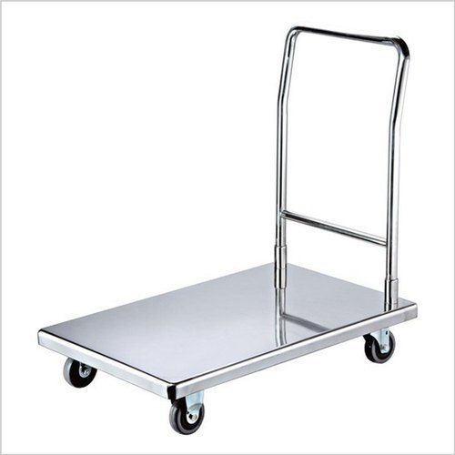 Mild Steel Four Wheel Type Platform Trolleys (Load Capacity 100-150 Kg) Application: Warehouse