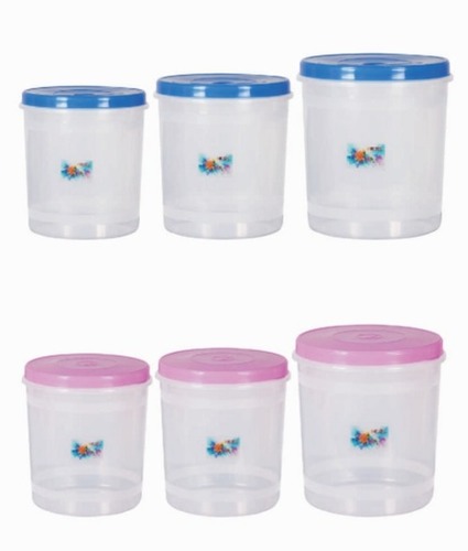 Plastic Round Storage Container - 10 Ltr., Multi Color, Rigid Plastic | Easy To Use, Long Service Life, Injection Moulded