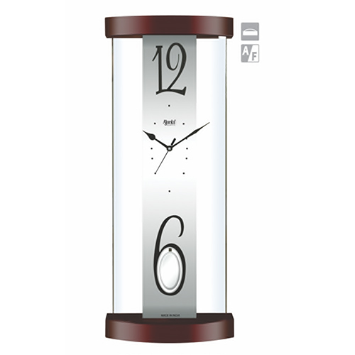 Wooden Pendulum And Glass Clock