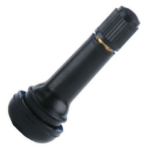 Black Plastic And Steel Tubeless Tyre Valve For Automobile Industry