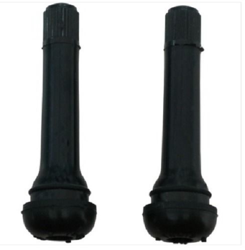 Black Plastic And Steel Tubeless Tyre Valve For Heavy Motor Vehicles