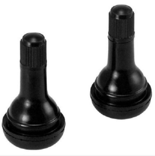 Black Plastic And Steel Tubeless Tyre Valve For Light Motor Vehicles