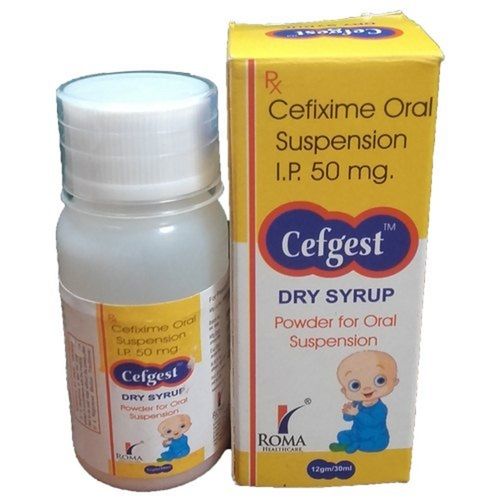 Cefixime Paediatric Oral Suspension Ip 50 Mg Dry Syrup Antibiotic