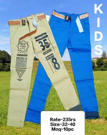 Multiple Highly Comfortable Casual Wear Plain Kids 4 Way Lycra Pant For 2-7  Years Kids at Best Price in Indore
