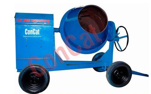 Concrete Mixer Machines With 10/7 Cubic feet Drum Area And 3-6HP Electric Motor
