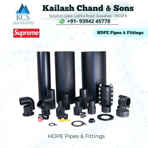 Black Crack Proof Hdpe Pipes And Fittings