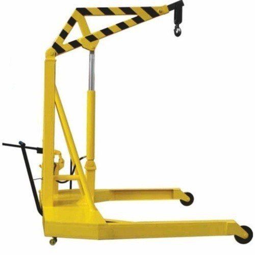 Easy To Move Longer Running Life Color Coated Hydraulic Floor Crane (Capacity 1 Ton) Application: Construction