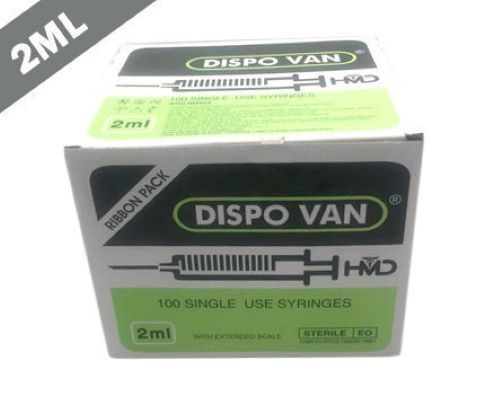 Hospital Use Disposable Dispovan 2Ml Single Use Sterile Syringes With Needle Grade: Medical