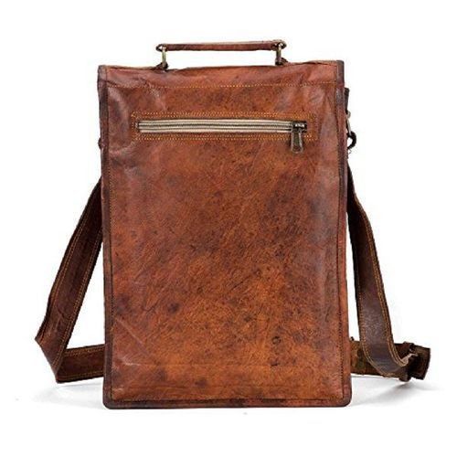 Plain Light Weight And Brown Color Casual Shoulder Leather Bag With Sling Belt Women And Girls