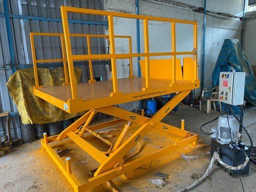 Long Working Life Color Coated Mild Steel Hydraulic Scissor Lift (Capacity 15 Tons)