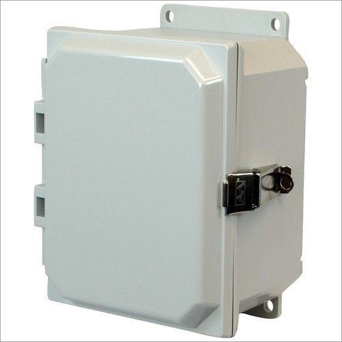 White Square Industrial Color Coated Surface Finishing Frp Junction Box With Tamper Proof