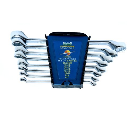Tata Smr514 Heat Treated Drop Forged Chrome Vanadium Alloy Steel Ring Spanner Set