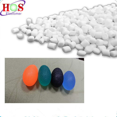 Very soft and Plain Blue Color TPE Compound For Making Massage Ball With Anti Crack Properties