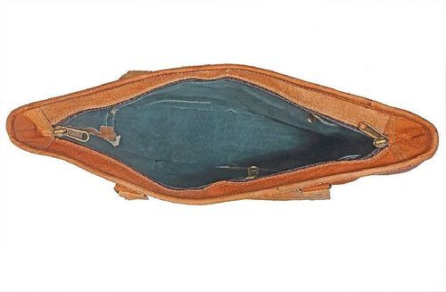 Zipper Closure Plain Design And Spacious Vintage Brown Genuine Leather Shoulder Handmade Bag