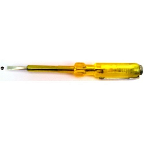 125 MM Yellow Non Slip Grip Nickel Chrome Plated Steel Blade Multipurpose Screwdriver