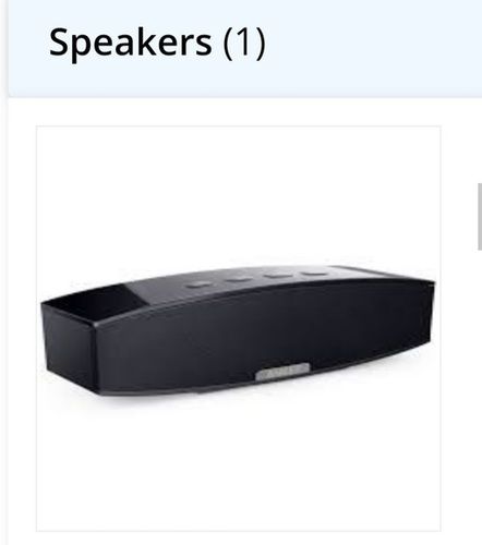 Fine Finish Digital Plain Pattern Black Color Speaker with 1 Year Warranty 