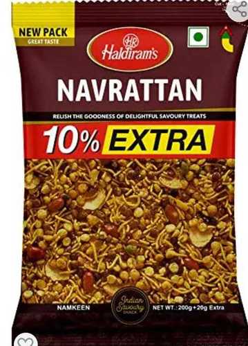 Haldirams Navrattan Namkeen, Crunchy And Crispy With Zero Cholesterol