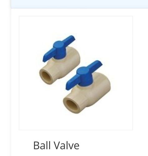 Plastic Rust Resistant And Plain Pattern Yellow Color Threading Fitting Type Ball Valve 