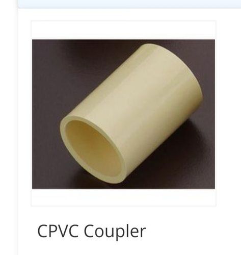 Plastic Rust Resistant And Plain Pattern Yellow Color Threading Fitting Type Cpvc Coupler