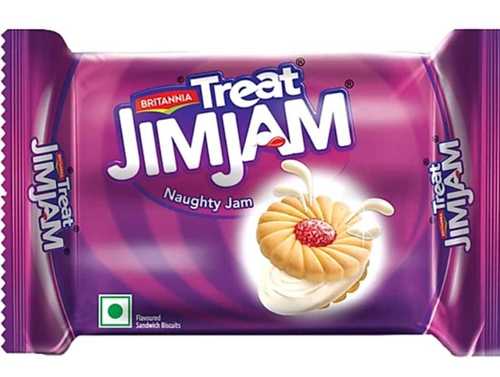 Sweet Taste and Soft Texture Britannia Treat Jim Jam Biscuit