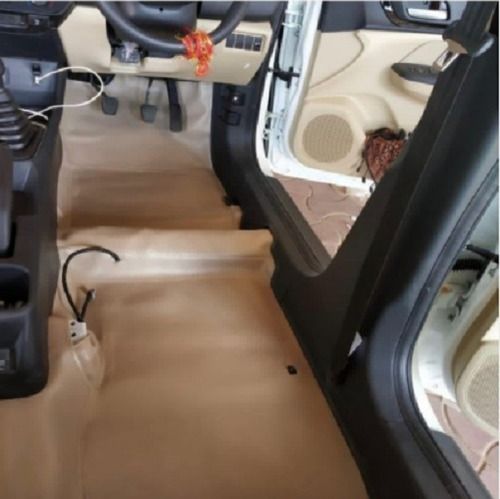 Waterproof Plain Brown Pu Leather Laminate Car Flooring Mat Vehicle Type: Four Wheeler