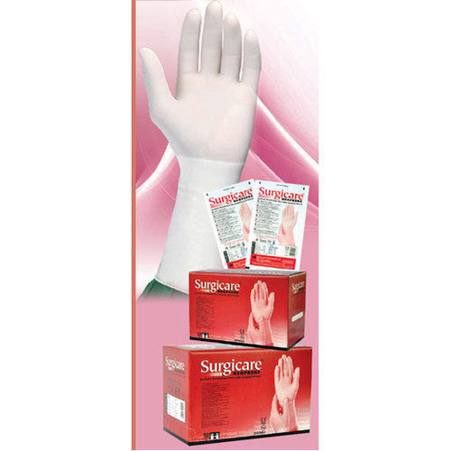 White Sterile Surgical Neoprene Non Latex Powder Free Surgical Gloves