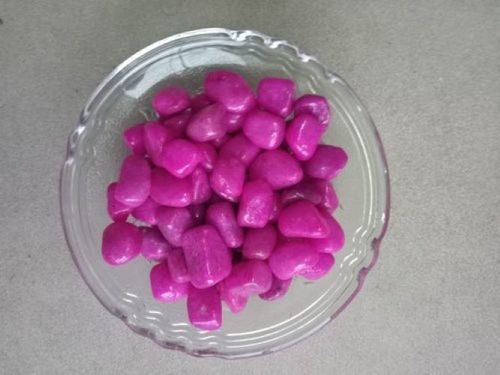 Chips Smooth Surface Finish Pink Pebbles For Home Decoration And Gardening
