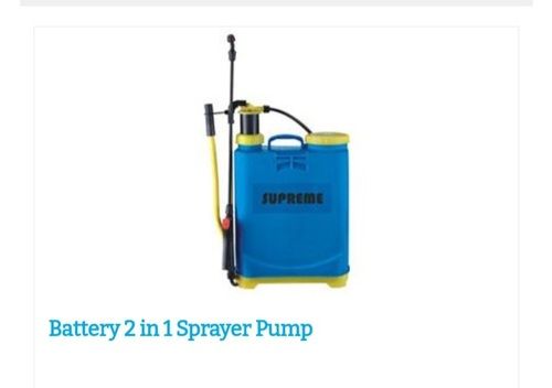 Durable and Crack Proof Blue Color Agricultural Battery 2 in 1 Sprayer Pump