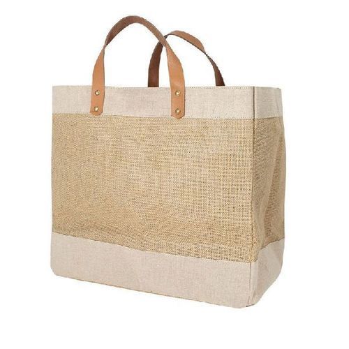 Plain Design Organic Jute Tote Bag for Shopping Purpose