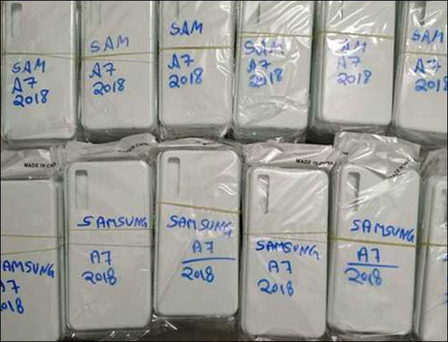 फोन बॉडी रखने के लिए आयताकार 3 डी सेबलामेशन ब्लैंक कवर सामग्री: प्लास्टिक