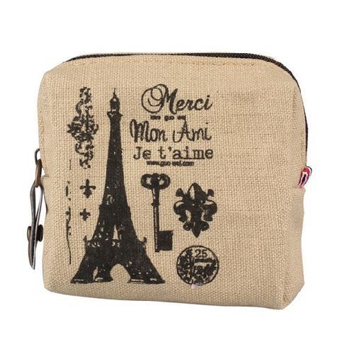 Light Brown Zipper Closure Type Travel Passport Holder Printed Cross Body Bag