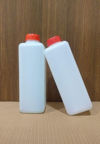 1000 ML White Recyclable Square HDPE HRB Biochemistry Bottles With Screw Cap