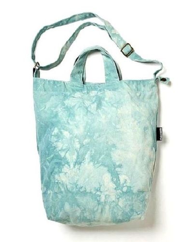 Lightweight and Spacious Stone Wash Twill Shopping Tote Bag with Zipper Closure Style