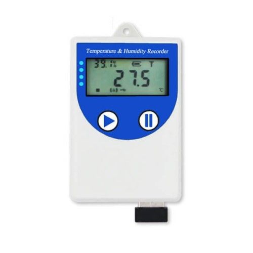 Mini Usb Temperature Humidity Data Logger For Cold Chain Transportation With Builtin Probe 80k Record