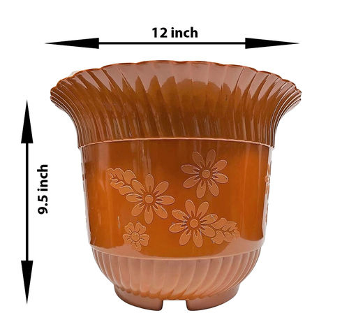 12x12x9.50 Inch Decorative Plastic Planter For Home Decor