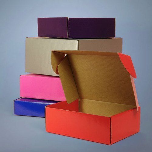 185 To 200 Gsm Multicolor Die Cut 11 To 25 Kg. Weight Holding Capable Corrugated Packaging Boxes