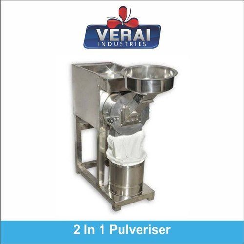 3 HP Regular 2 In 1 Semi Automatic SS Pulverizer Machine