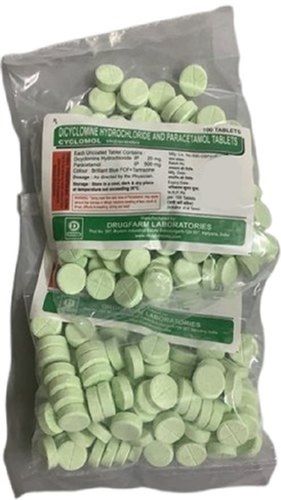 Dicyclomine Hydrochloride Paracetamol Tablets Cool And Dry Place