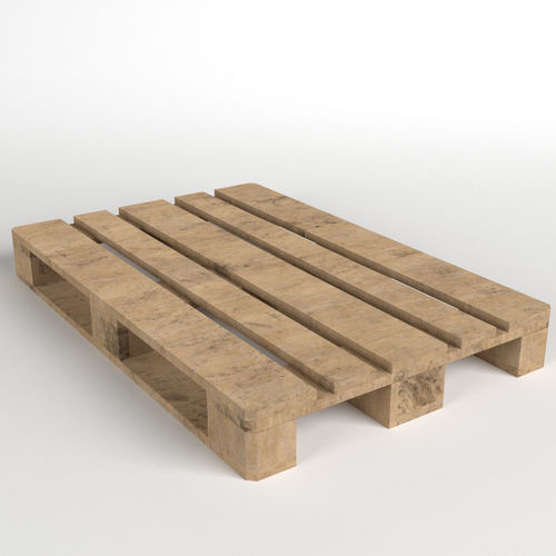 Hard Wood Made Rectangular Shape Light Brown Industrial Wooden Skid Pallets 