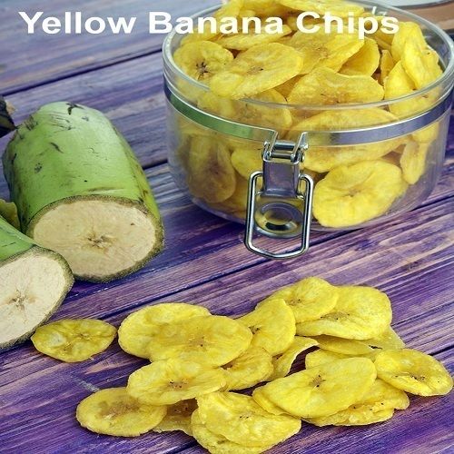 Healthy Deslicious Tasty And Crispy A Grade Yellow Banana Chips