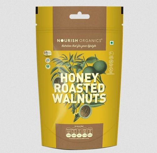 High Fiber And Protein Sweet Honey Roasted Walnuts With Sesame Seed And Peanut