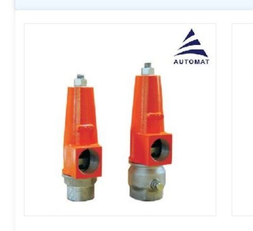 Industrial Rust Free Orange Aluminium Pressure Relief Valve with 1.5 kg/cm to 5.5 kg/cm Pressure 