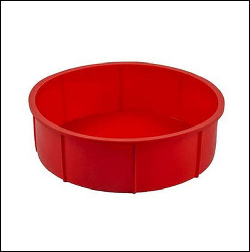 Paint Coated Plastic Silicone Non Stick Round Baking Mould For Home And Kitchen Use