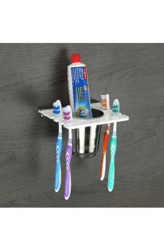 Pvc Plain Wall Hanging Fine Finishing Plain Acrylic Toothbrush Holder