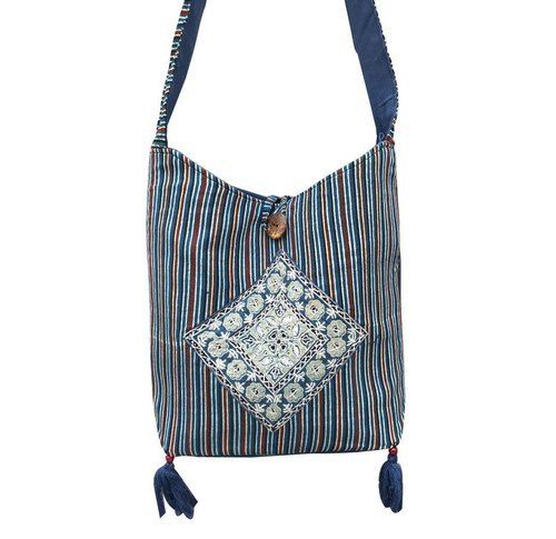 Very Spacious And Light Weight Attractive Hippie Shoulder Bag With Zipper Closure Style For Party Wear